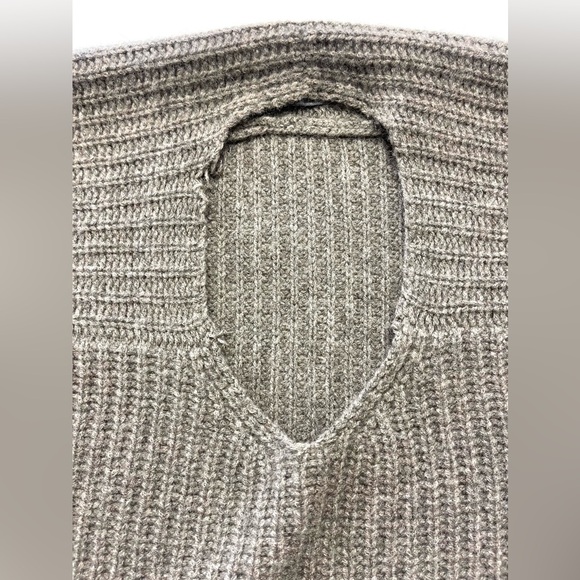 Women’s 360Cashmere Taupe Brown Knitted Cashmere Sweater Poncho SMALL - Picture 5 of 8